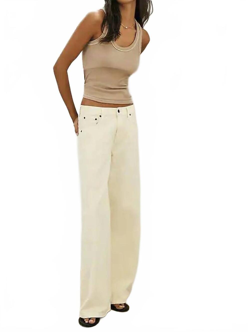 NEW ETICA romi french wide leg jean in butter